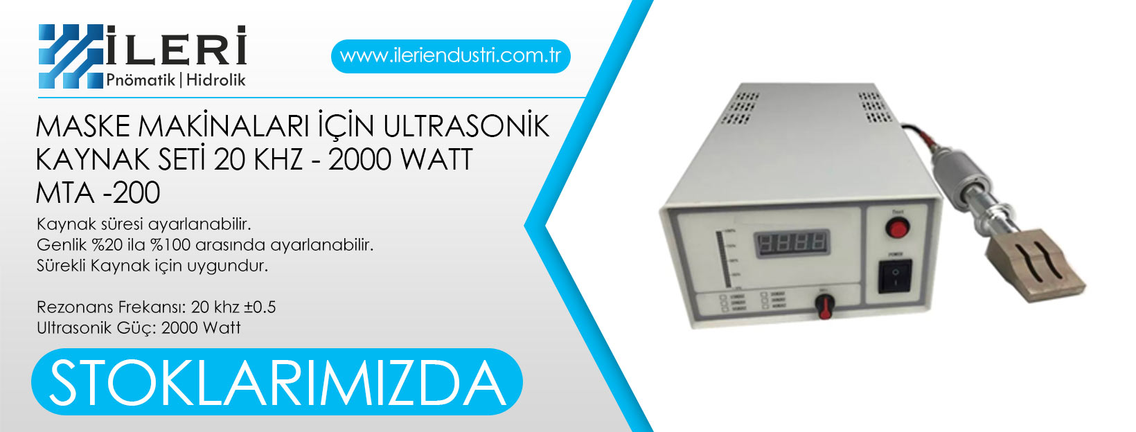 Ultrasonik Kaynak Sesi - MTA 2000